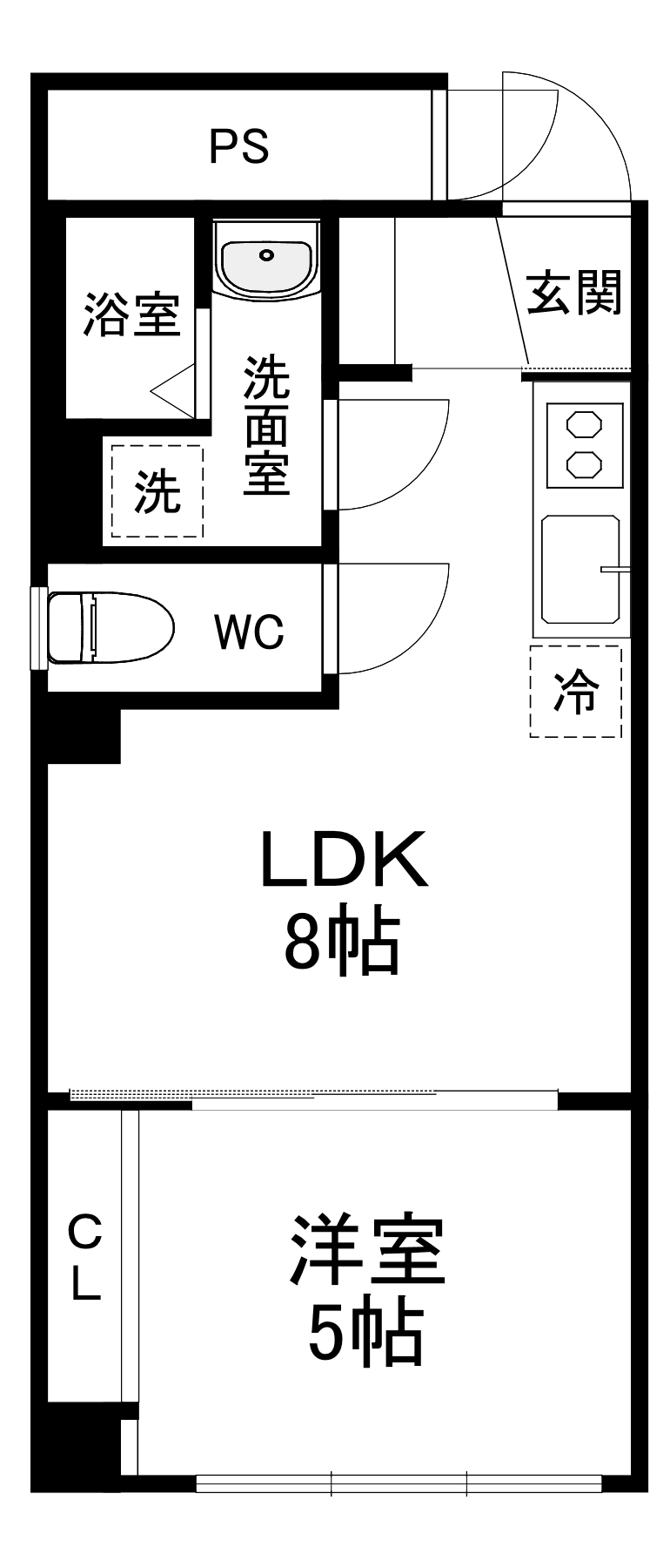 CITY SPIRE立売堀の間取り