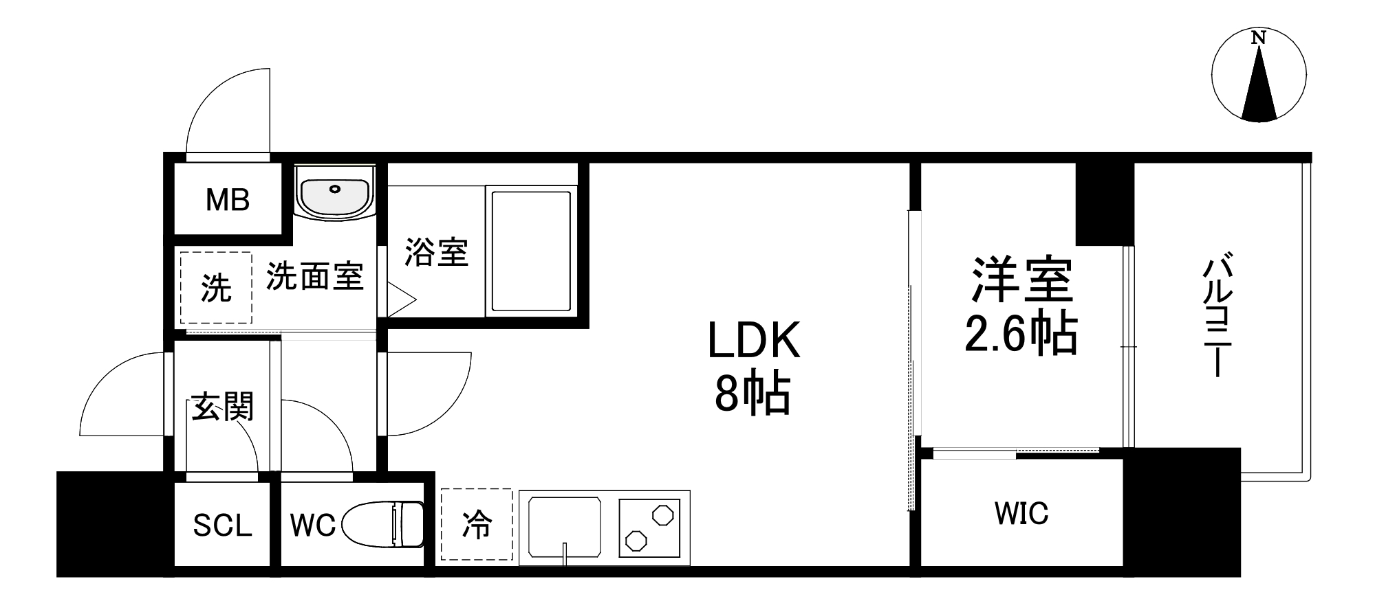 セレニテ本町東リアンの間取り