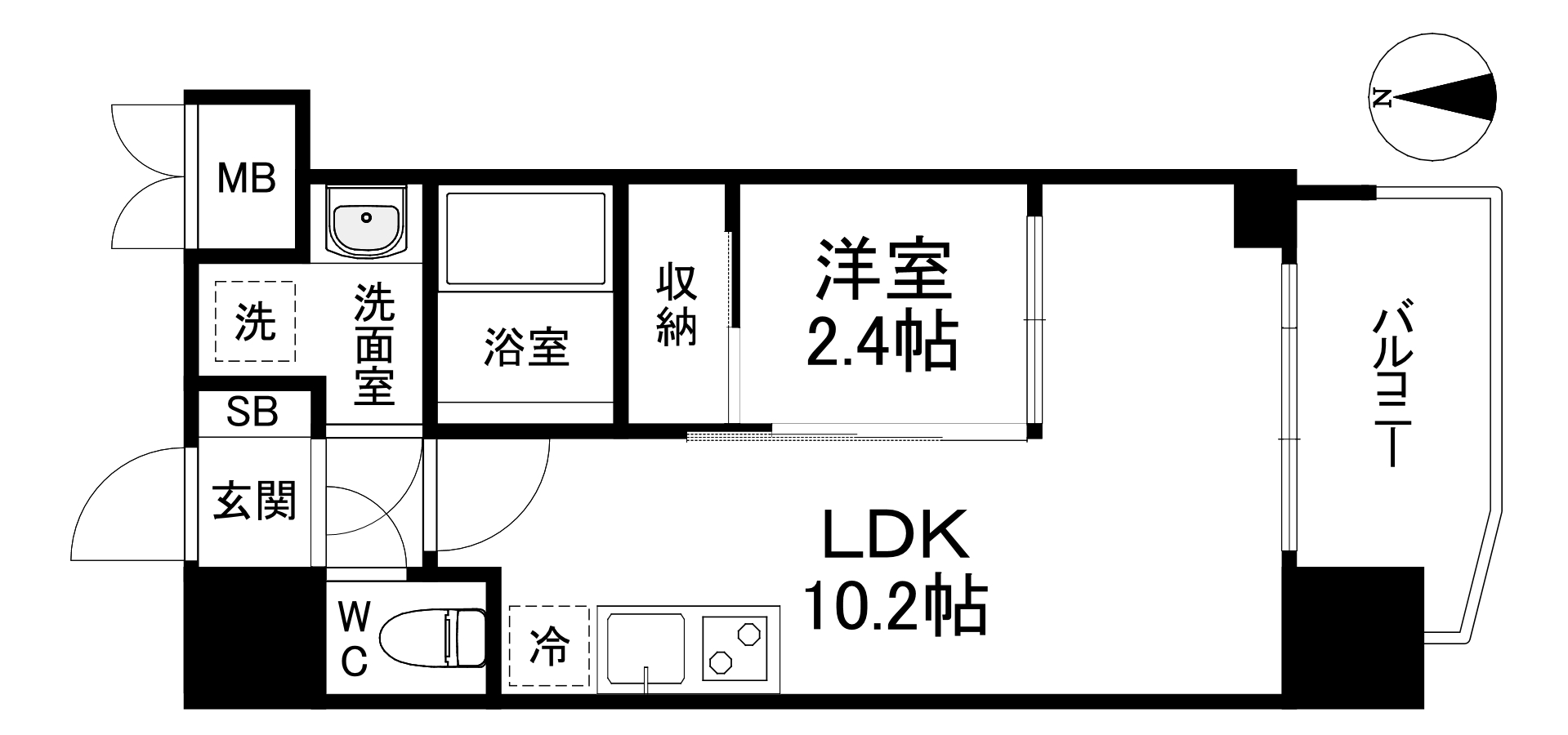 セレニテ本町東リアンの間取り