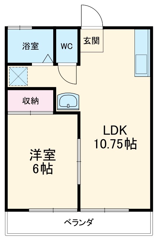東ハイツの間取り