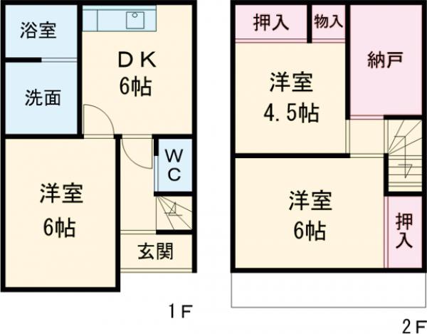 ワコク貸家の間取り