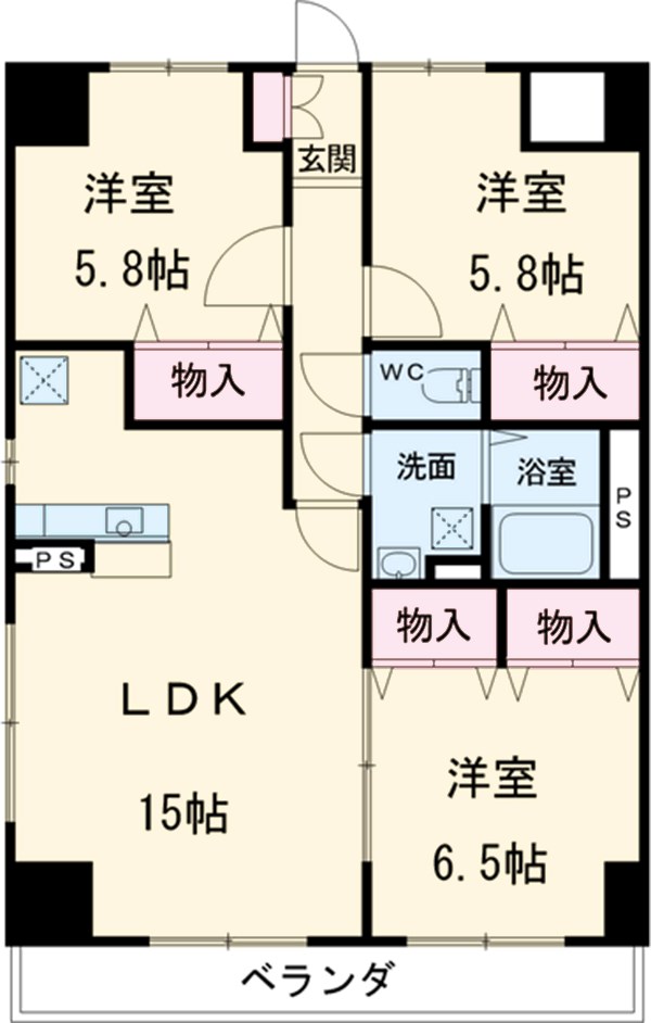 グラース　リオの間取り