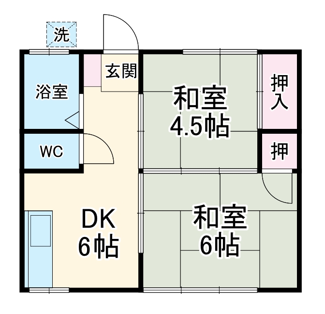 高原アパートの間取り