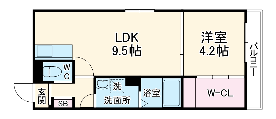 プリヴェ豊中曽根の間取り