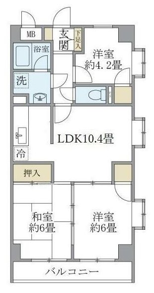 サザンクロスプラザの間取り