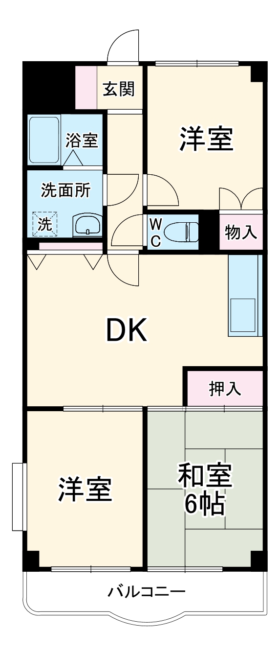 サンヴァレイ志村の間取り