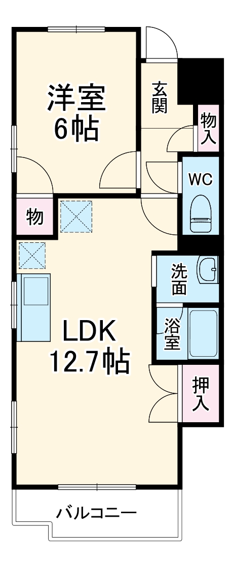ヴェルデ諏訪の間取り
