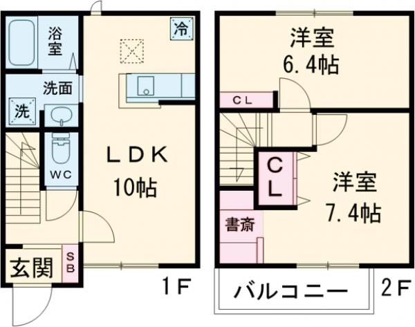 Maison de clair Ⅰ (メゾンドクレール )の間取り