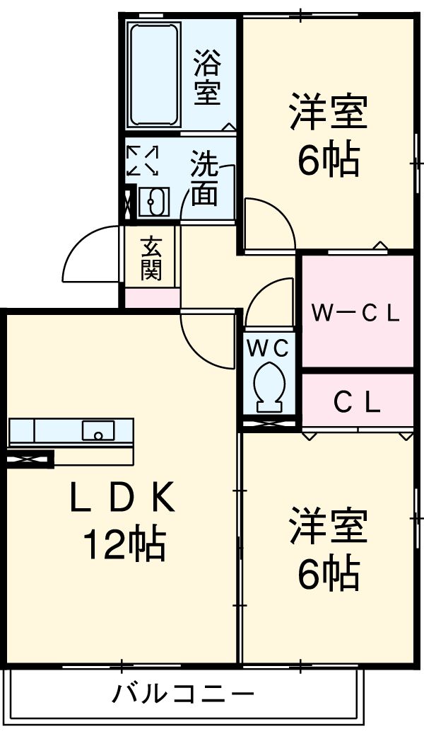 カーサ萌夢の間取り
