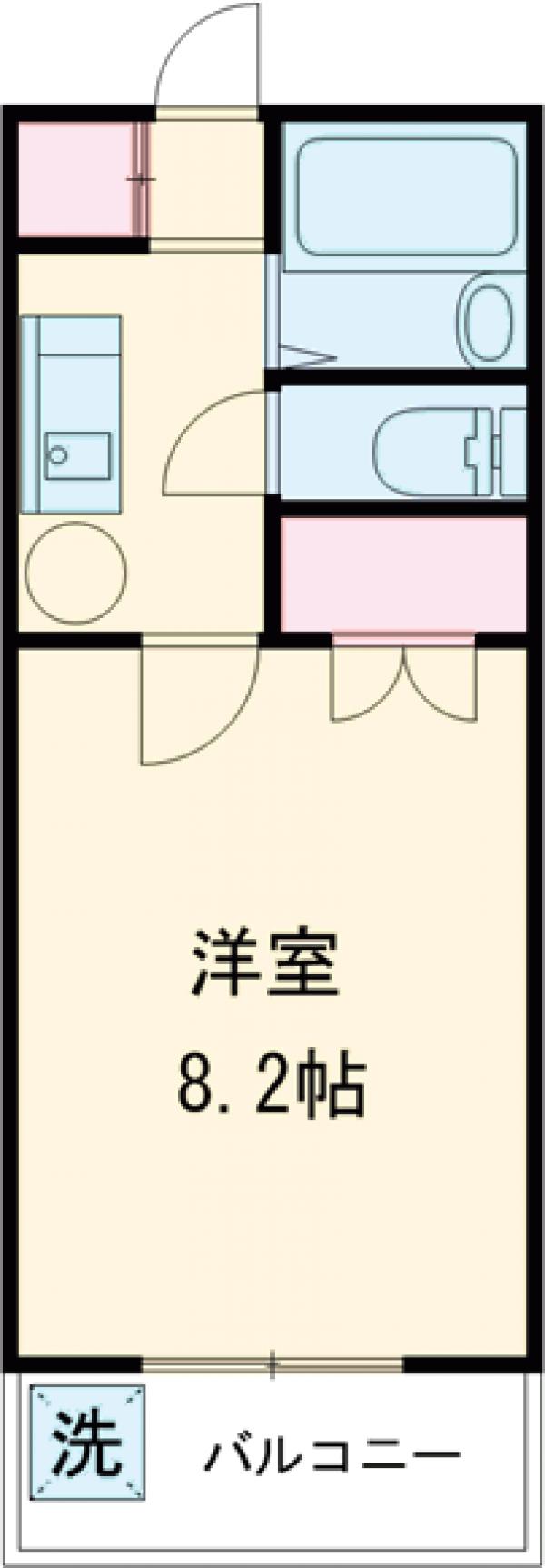 フラットウエストⅡの間取り