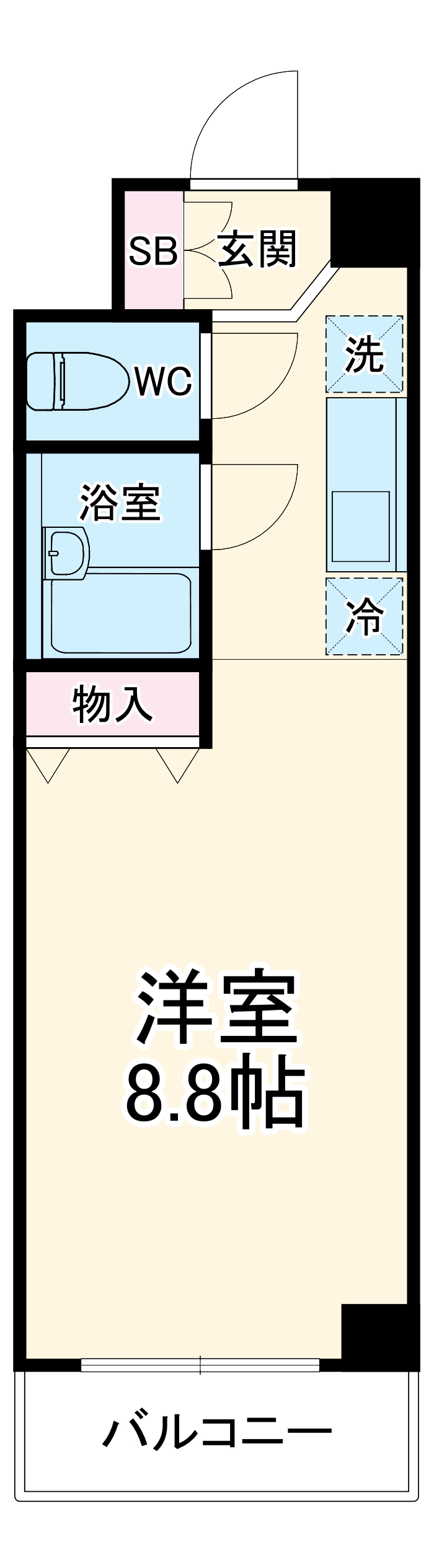 コスモヒルズ中央林間の間取り