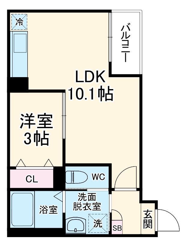 GRANDBLUE dotokushimmachiⅠの間取り