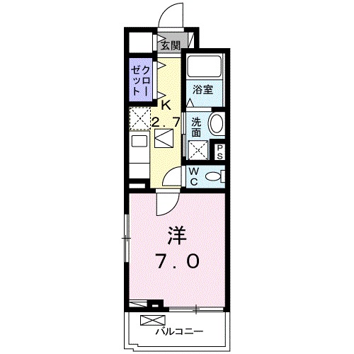02030号室の間取り
