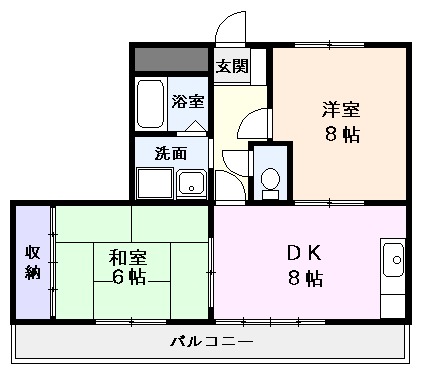 サニーシャトーの間取り