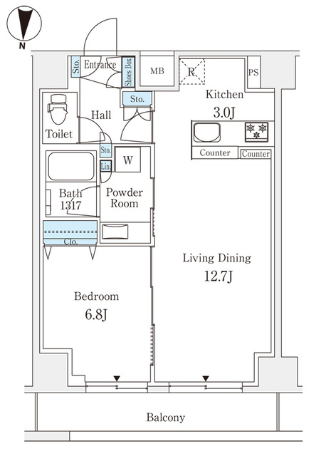 ラティエラ練馬の間取り