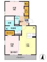 ラ カルチョの間取り