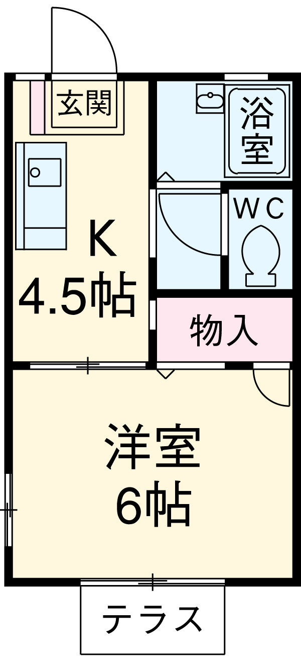ジュネス氷川町の間取り
