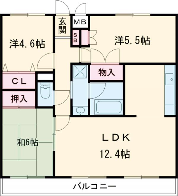 トライアーバンめじろ台の間取り