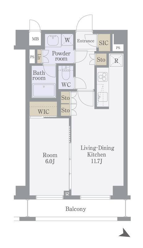 ブレシア東十条レジデンスの間取り