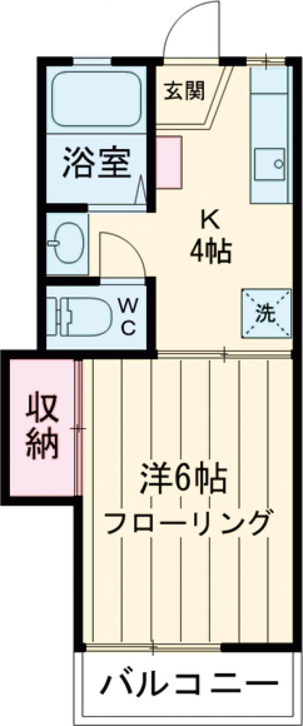ハイツ宮崎Ⅱの間取り