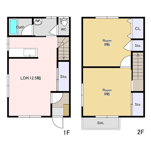 メゾンパルティールAの間取り