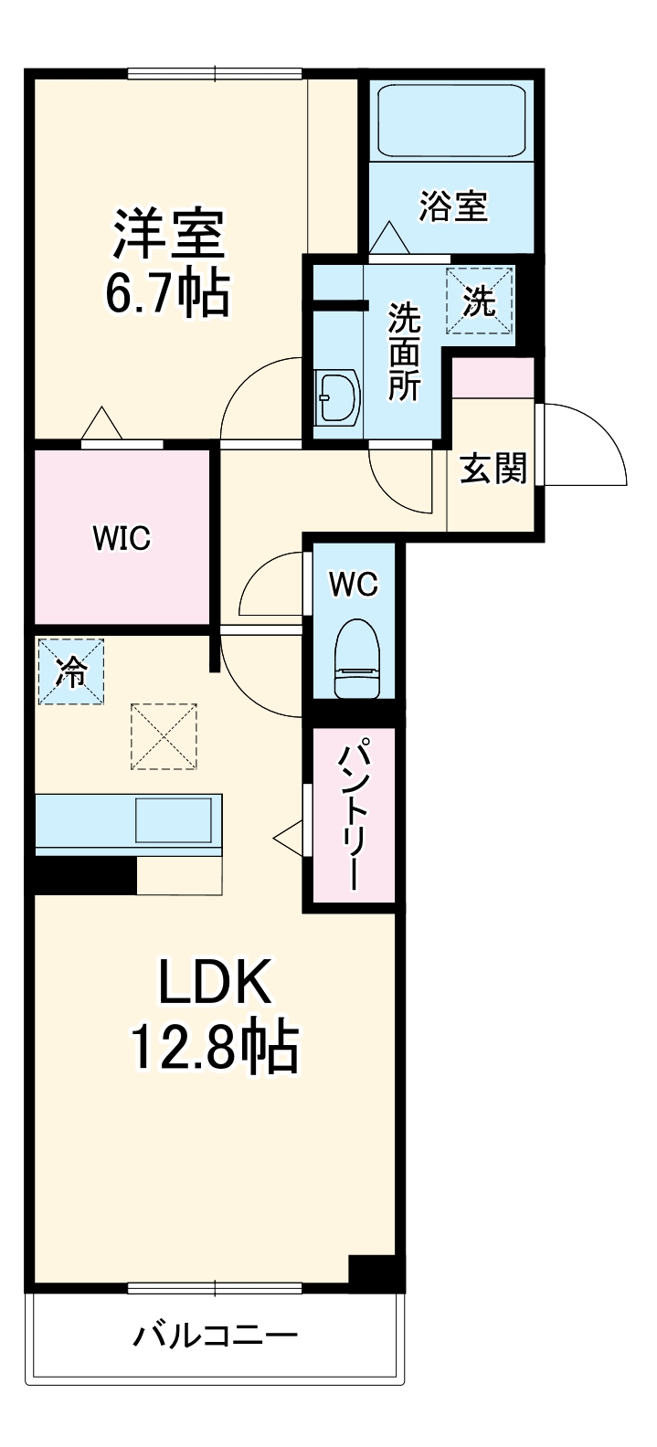 セレスティア香呑町の間取り
