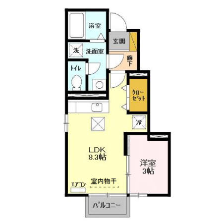 グランモアヒロセの間取り