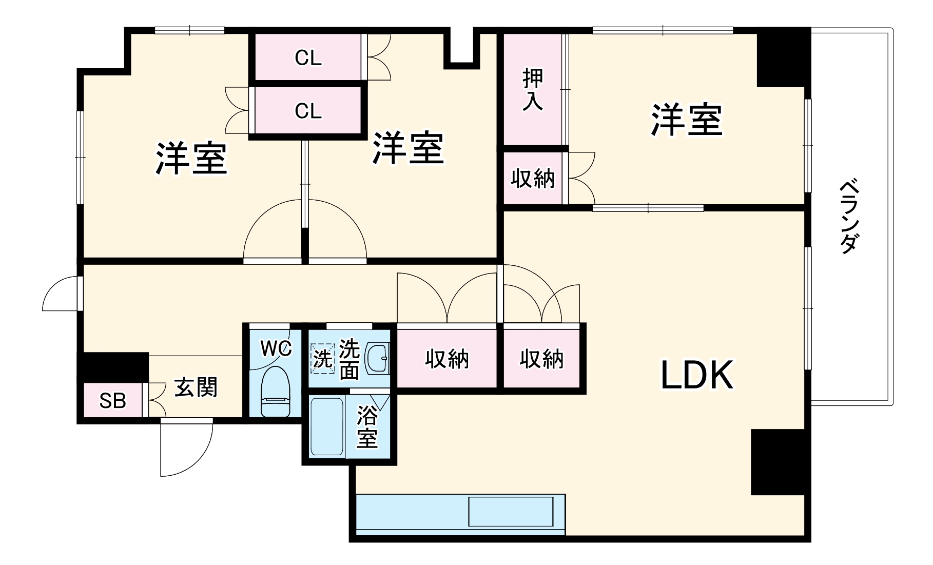 ワールド21の間取り