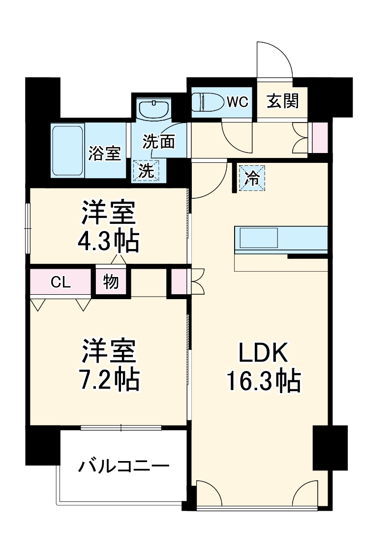 Parkhouse南森町の間取り