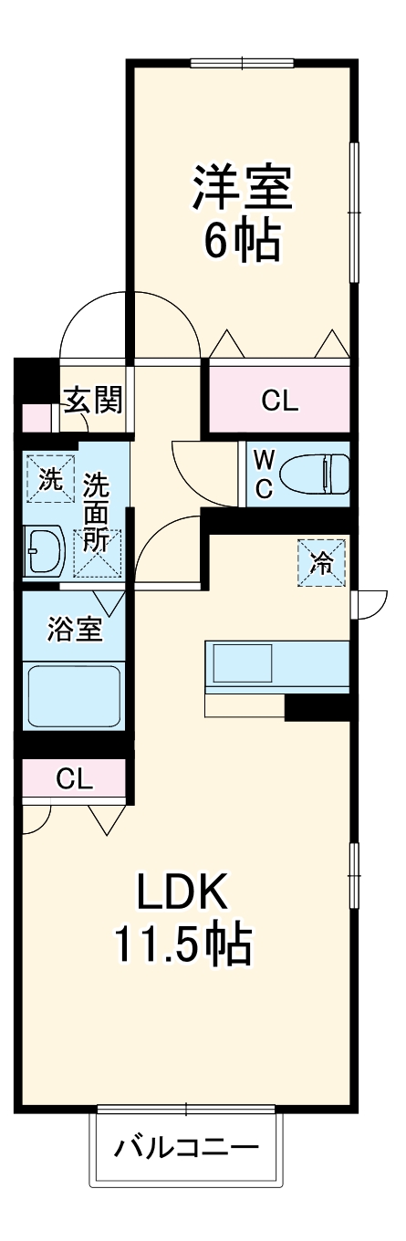 プレミール Cの間取り