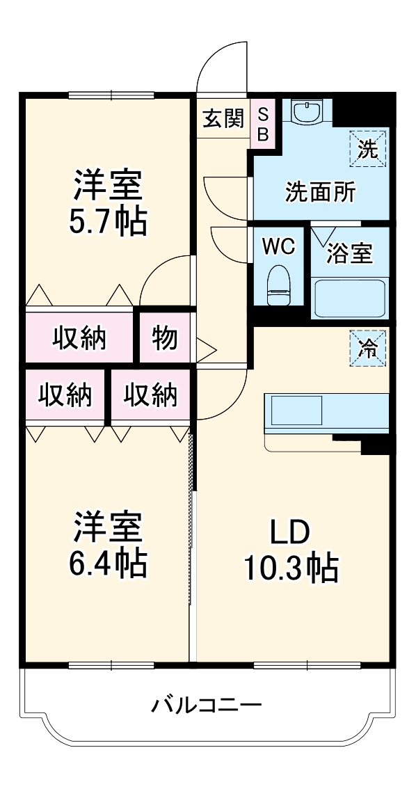 Y&M ディア古河の間取り