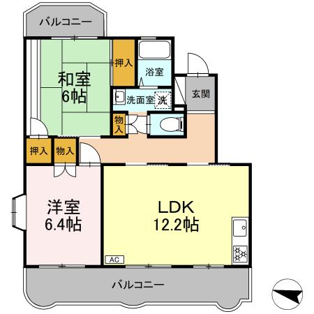 リチャーパレス富水の間取り