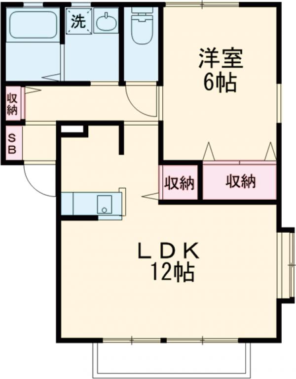 フローラルカーサAの間取り