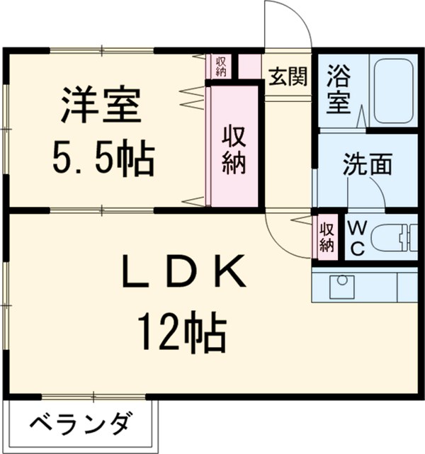 T.クレストA・Bハウスの間取り
