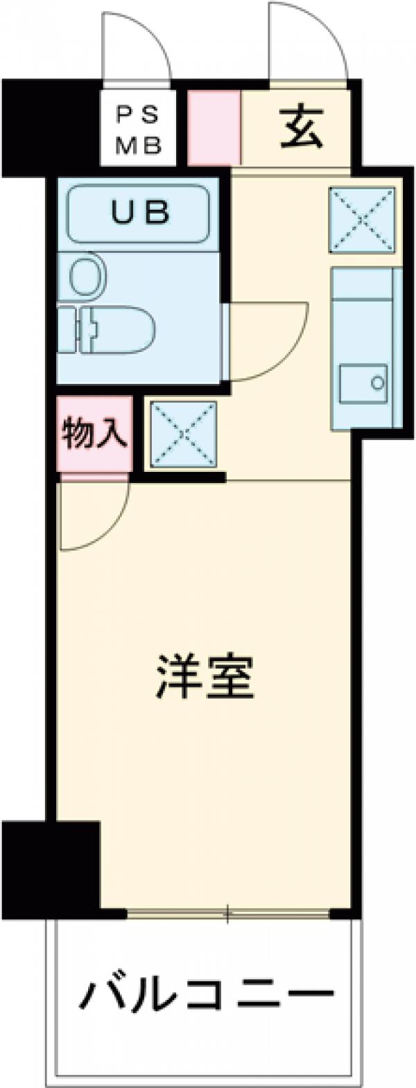 スカイコート池袋4の間取り