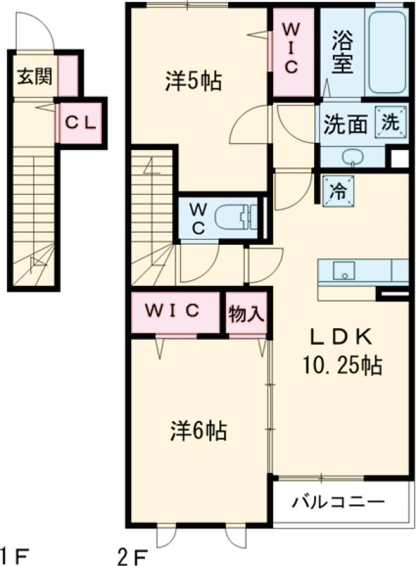 グランシャリオA棟の間取り