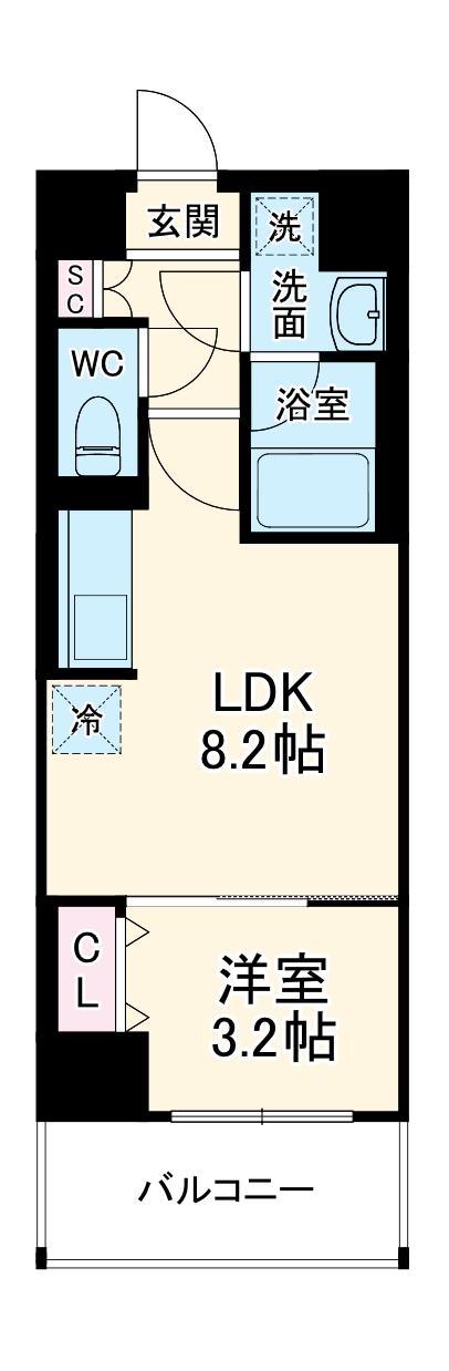 レオンコンフォート西大路御池の間取り
