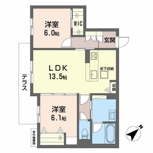 シャーメゾン Cherienの間取り