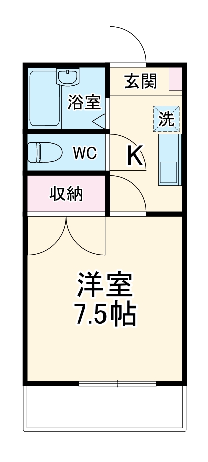 萌黄館 A棟の間取り