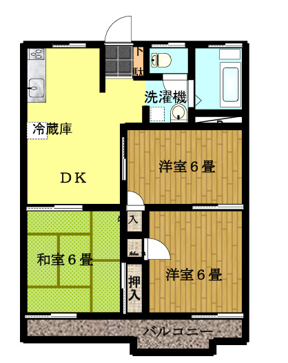 パールハイツ砂川の間取り