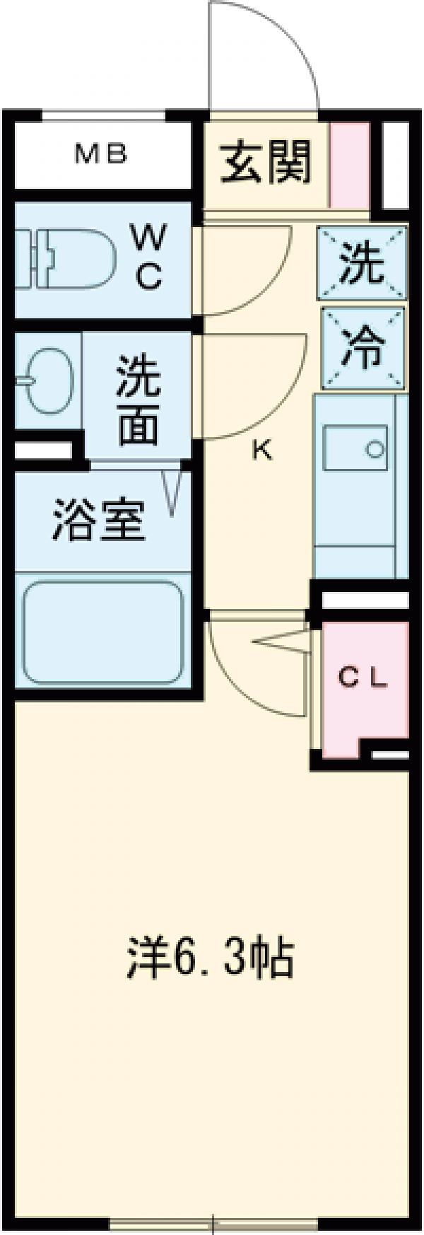 エルファーロ大岡山Ⅱの間取り