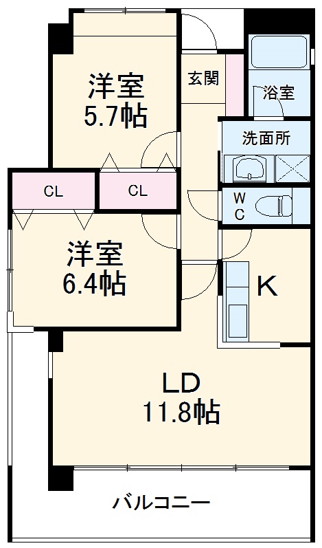 グランルーツ黒石の間取り