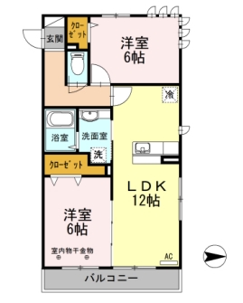 プランドール メゾンの間取り