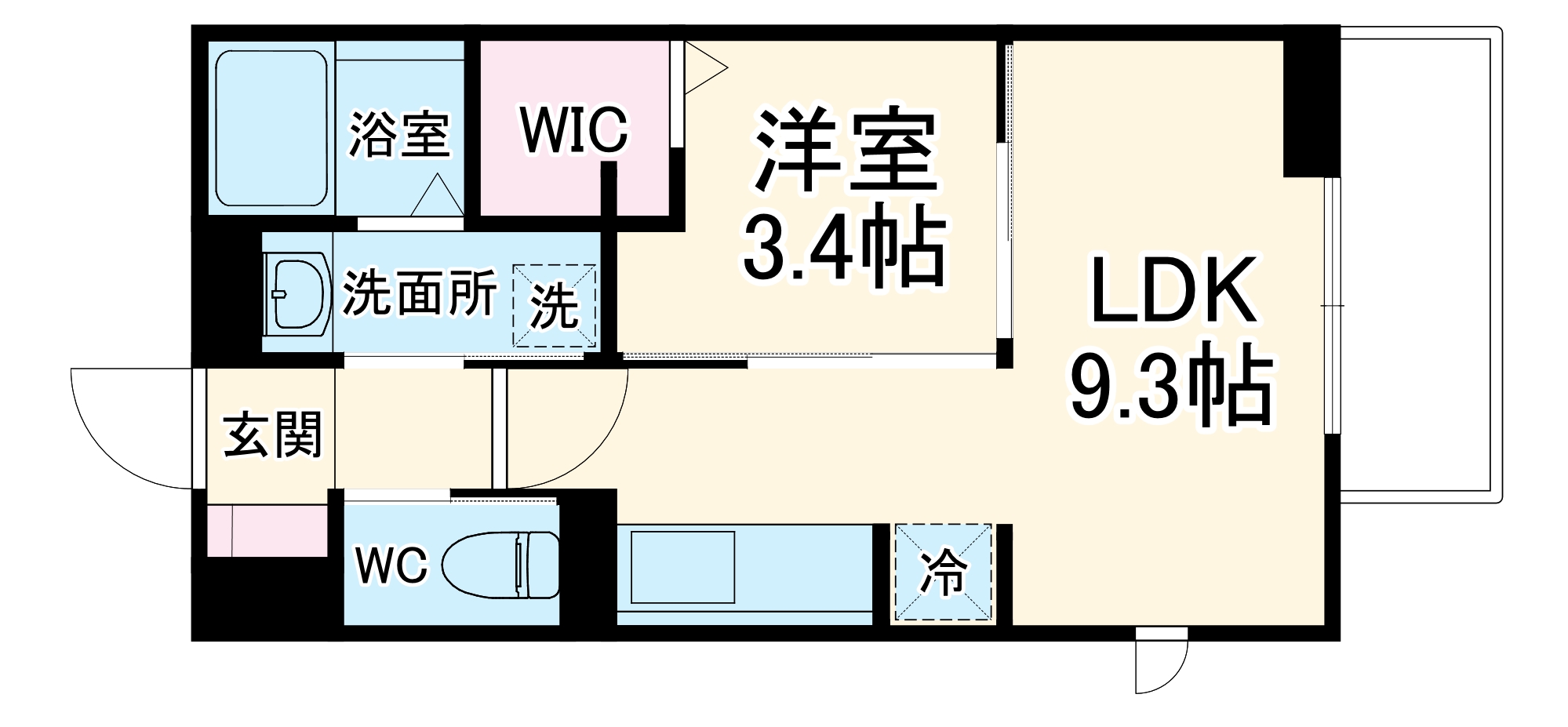 ジェンティーレ・トリヤマVの間取り
