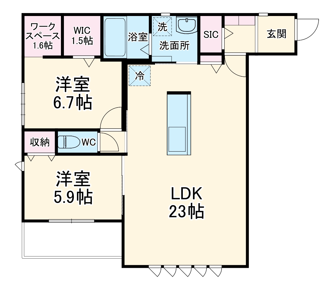 ディア ランド ピアの間取り