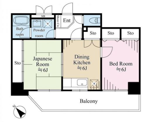 グローリアパレス弐番館の間取り