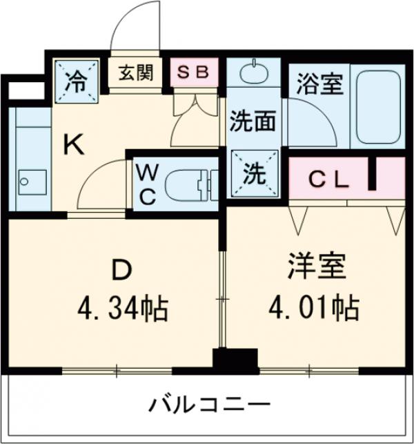 ラティエラ滝野川の間取り
