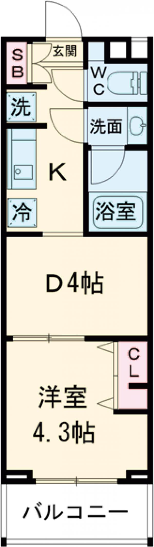 ラティエラ滝野川の間取り