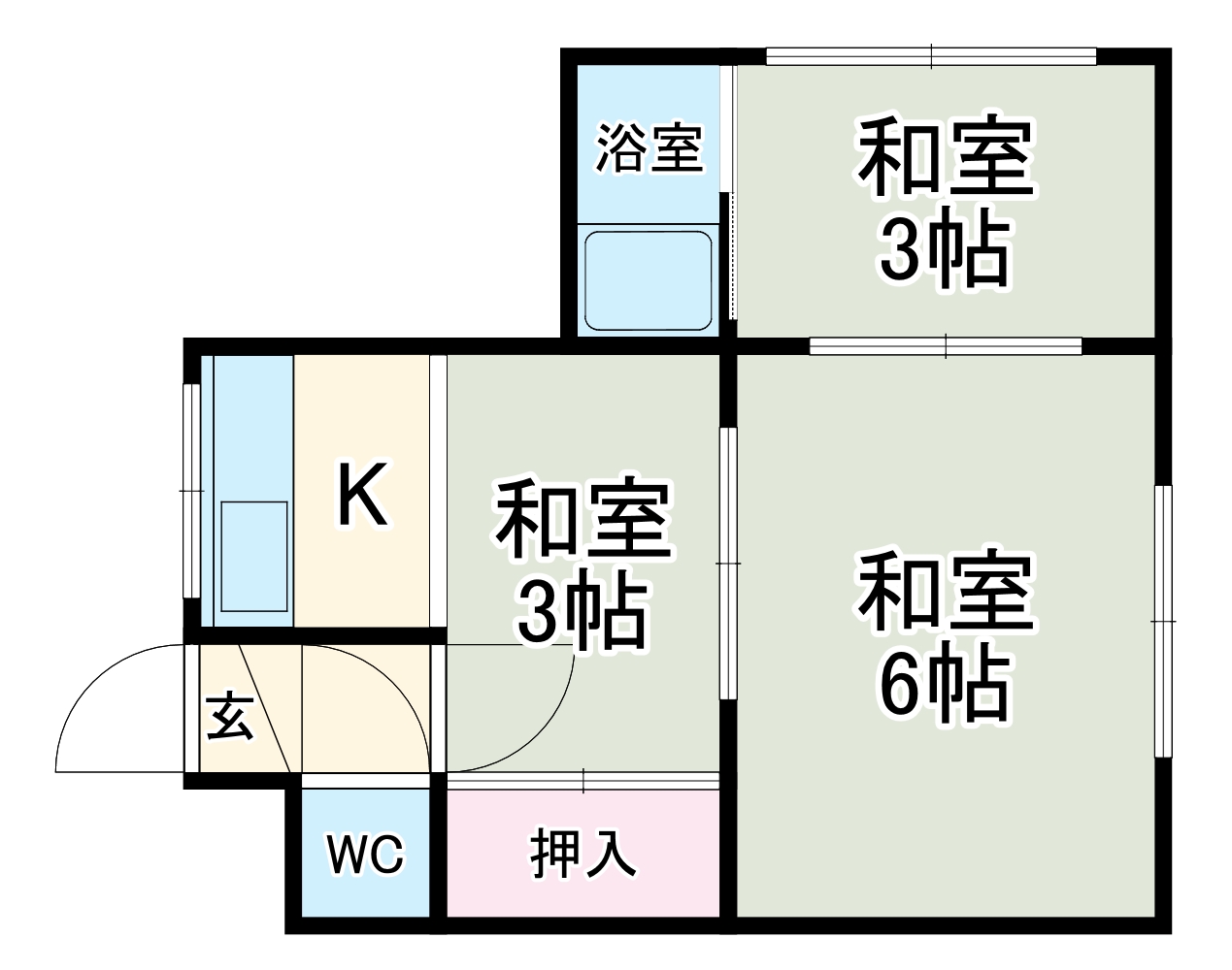 井上アパートの間取り