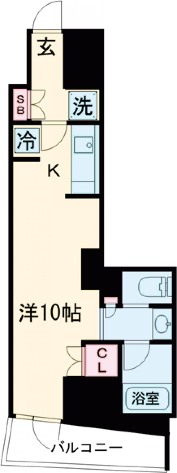プライムメゾン清澄白河の間取り